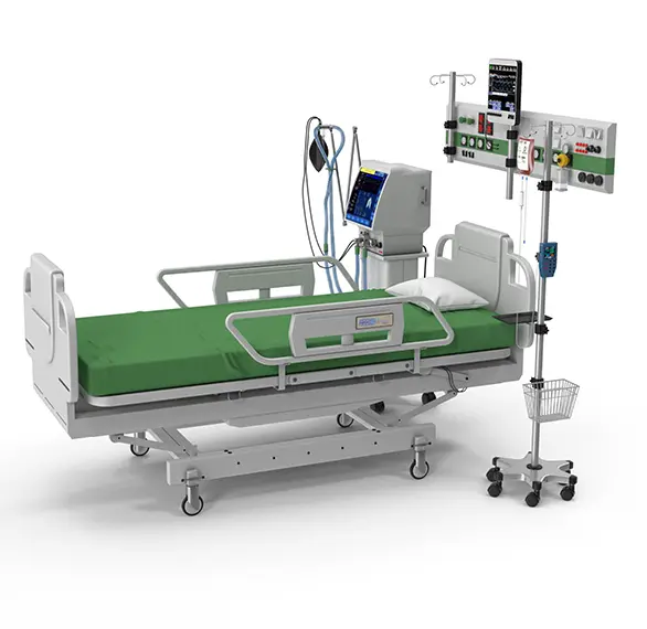تخت بیمارستانی و تجهیزات احیا